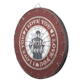 VERLIEZEN MET UW PHOTO aangepast dart board Dartbord (Voorkant Rechts)