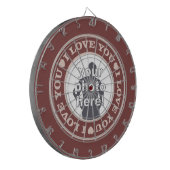 VERLIEZEN MET UW PHOTO aangepast dart board Dartbord (Voorkant Links)