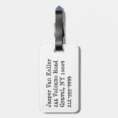 Verliezen Skill Win Luck Soccer Bagagelabel (Achterkant verticaal)