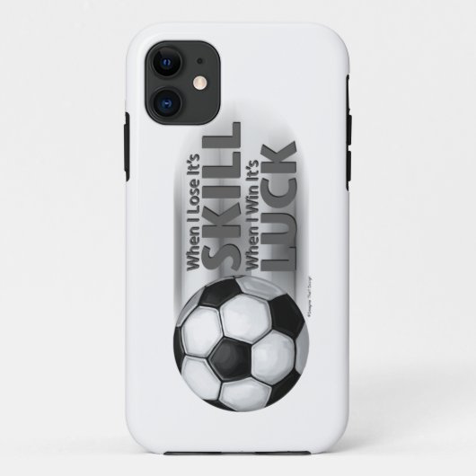 Verliezen Skill Win Luck Soccer Case-Mate iPhone Case (Achterkant)