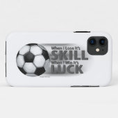 Verliezen Skill Win Luck Soccer Case-Mate iPhone Case (Achterkant (horizontaal))