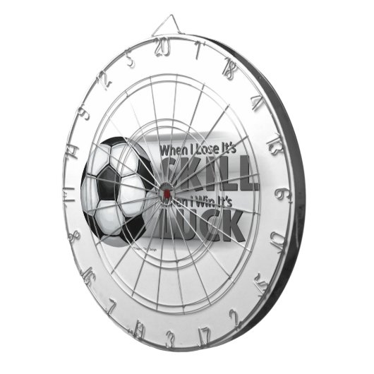 Verliezen Skill Win Luck Soccer Dartbord (Voorkant Rechts)