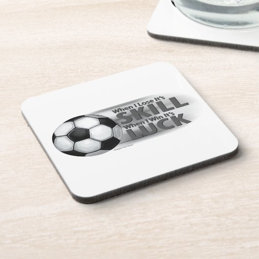 Verliezen Skill Win Luck Soccer Onderzetter (Linkerzijde)