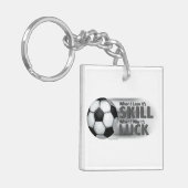 Verliezen Skill Win Luck Soccer Sleutelhanger (Voorkant Links)