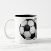 Verliezen Skill Win Luck Soccer Tweekleurige Koffiemok (Links)