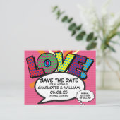 VERLIEZEN Sla de Pop van het stripboek van de Datu Aankondigingskaart (Staand voorkant)