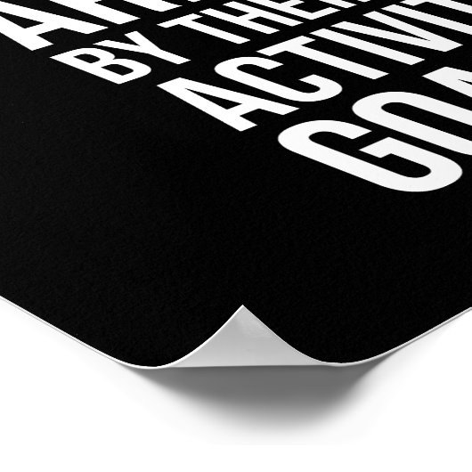 Verliezen t.o.v. winnaars - Gym, Hustle, Succes Poster (Hoek)