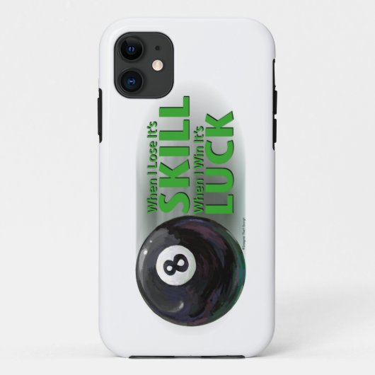 Verliezen Vaardigheid Win Luck 8 Ball Case-Mate iPhone Case (Achterkant)