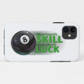 Verliezen Vaardigheid Win Luck 8 Ball Case-Mate iPhone Case (Achterkant (horizontaal))