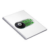 Verliezen Vaardigheid Win Luck 8 Ball Notitieboek (Rechterzijde)