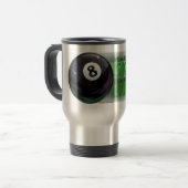 Verliezen Vaardigheid Win Luck 8 Ball Reisbeker (Voorkant links)