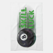 Verliezen Vaardigheid Win Luck 8 Ball Theedoek (Verticaal)