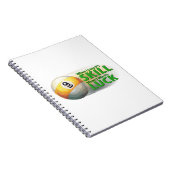 Verliezen Vaardigheid Win Luck 9 Ball Notitieboek (Rechterzijde)