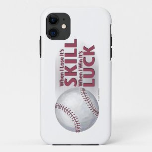Verliezen Vaardigheid Win Luck Baseball iPhone 11 Hoesje
