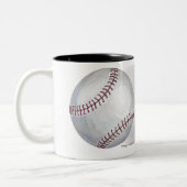 Verliezen Vaardigheid Win Luck Baseball Tweekleurige Koffiemok (Links)