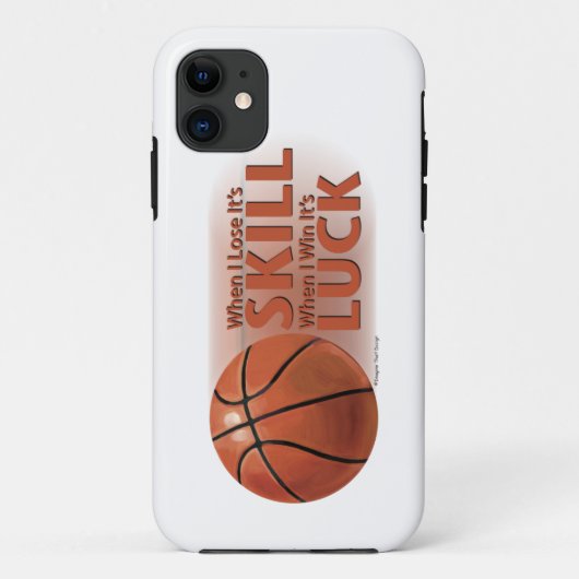 Verliezen Vaardigheid Win Luck Basketball Case-Mate iPhone Case (Achterkant)