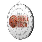 Verliezen Vaardigheid Win Luck Basketball Dartbord (Voorkant Rechts)