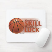 Verliezen Vaardigheid Win Luck Basketball Muismat (Met muis)