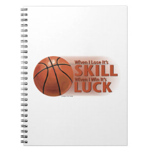 Verliezen Vaardigheid Win Luck Basketball Notitieboek