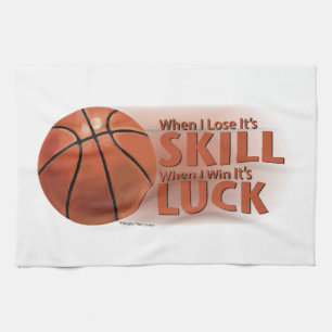 Verliezen Vaardigheid Win Luck Basketball Theedoek