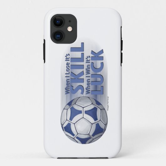 Verliezen Vaardigheid Win Luck Futbal Case-Mate iPhone Case (Achterkant)