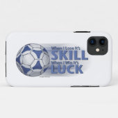 Verliezen Vaardigheid Win Luck Futbal Case-Mate iPhone Case (Achterkant (horizontaal))