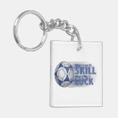 Verliezen Vaardigheid Win Luck Futbal Sleutelhanger (Voorkant Links)