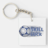 Verliezen Vaardigheid Win Luck Futbal Sleutelhanger (Voorkant)