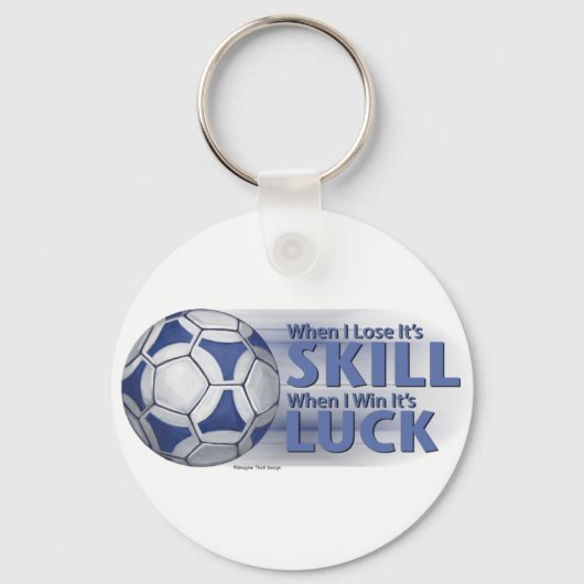 Verliezen Vaardigheid Win Luck Futbal Sleutelhanger (Voorkant)