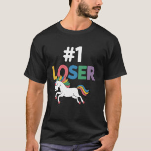 Verliezer Eenhoorn Grappig Grafisch Nieuwigheid Sa T-shirt