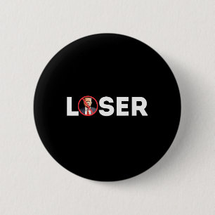 Verliezer Grappig Anti-trump 2024 Verliezer Niet W Ronde Button 5,7 Cm