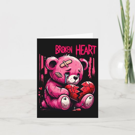 Verliezer Minnaar Drip Pijn Gebroken Hart Pijn Bee Kaart (Voorkant)
