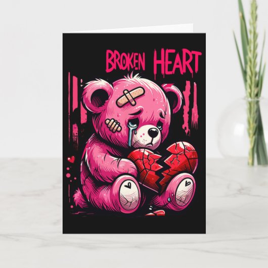 Verliezer Minnaar Drip Pijn Gebroken Hart Pijn Bee Kaart (Voorkant)