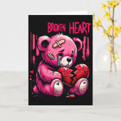 Verliezer Minnaar Druppel Pijn Gebroken Hart Pijn  Kaart (Gele Bloem)