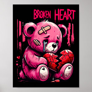 Verliezer Minnaar Druppel Pijn Gebroken Hart Pijn  Poster