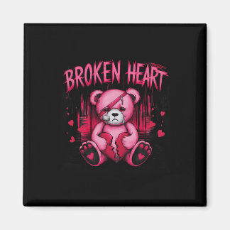 Verliezer-pijn Beer Drip Pijn Gebroken Hart Roze V Magneet