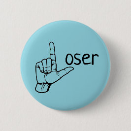 Verliezer Ronde Button 5,7 Cm