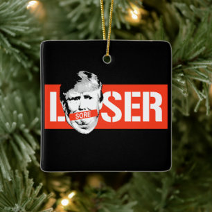 VERLIEZER TRUMP KERAMISCH ORNAMENT