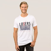 Verliezers Kleven Samen Tri-Blend Shirt (Voorkant volledig)