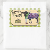 verlijmingstraktaties rechthoekige sticker (Tas)