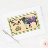 verlijmingstraktaties rechthoekige sticker (Envelop)