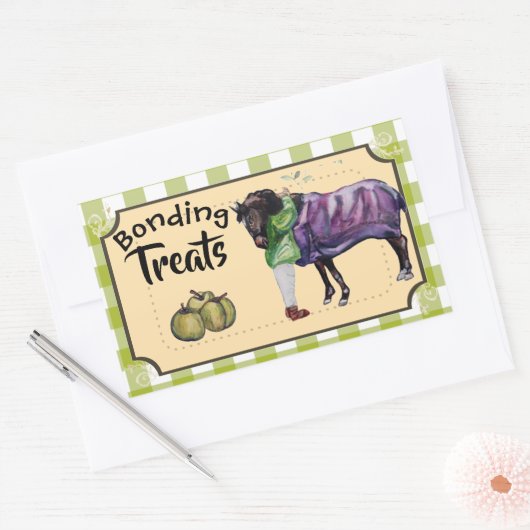 verlijmingstraktaties rechthoekige sticker (Envelop)