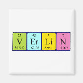 Verlin periodieke lijstnaam magnet (Voorkant)