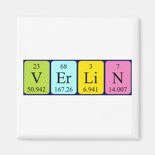 Verlin periodieke lijstnaam magnet