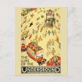 Verlockung des Untergrunds | Londen  Plakat Briefkaart (Voorkant)