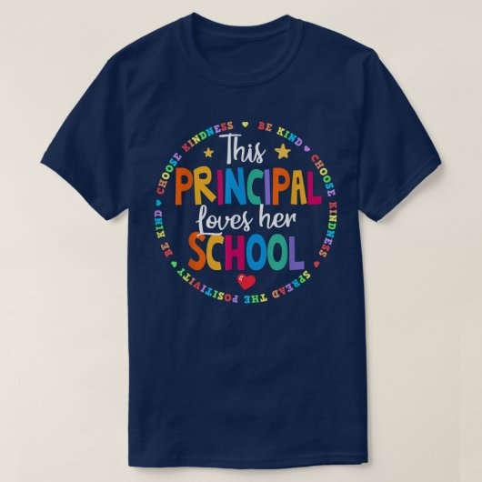 Verlof dit hoofd van haar schoolhoofd t-shirt (Design voorkant)