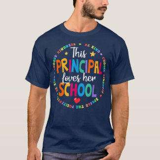 Verlof dit hoofd van haar schoolhoofd t-shirt