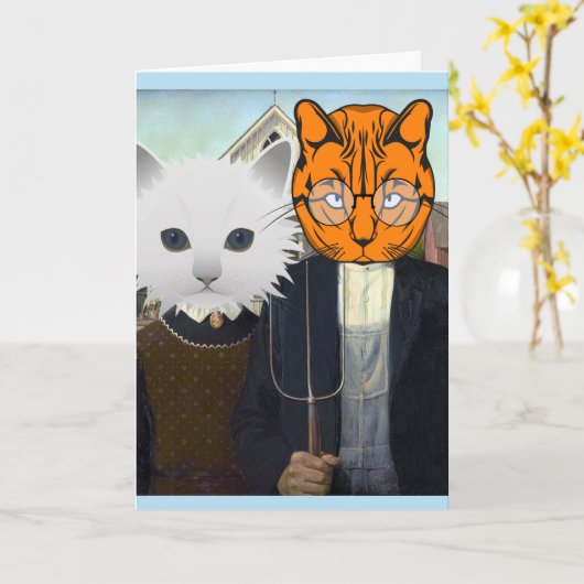 VERLOFKAARTEN VOOR HET HUWELIJK VAN KATTEN KAART (Gele Bloem)