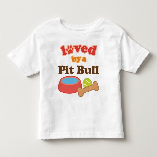 Verlokt door een Pitbull (Hondenras) Kinder Shirts (Voorkant)