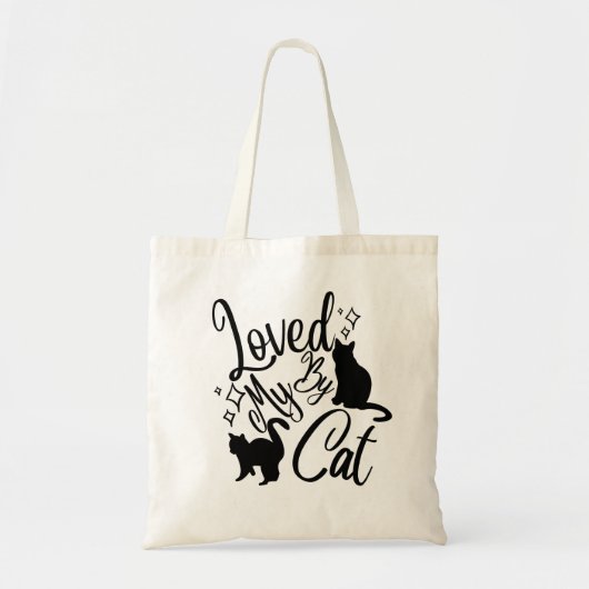 Verlokt door mijn kat tote bag (Voorkant)